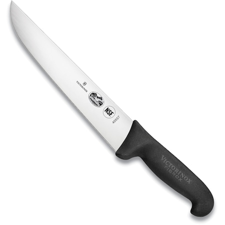 Swiss Army Brands 40557 Kitchen Fibrox Pro Black Slicing - Straight, 9In Churrasco Blade, 10.5In Width At Handle VIC-5.5203.23